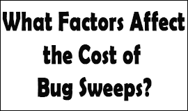 Bug Sweeping Cost Factors in Ryde